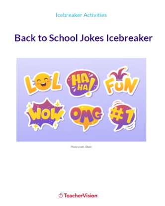 Back to School Jokes Icebreaker and Writing Activity