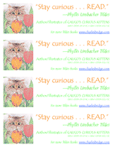 Calico's Curious Kittens Bookmark