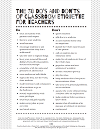 30 Do's and Don'ts of Classroom Etiquette for Teachers