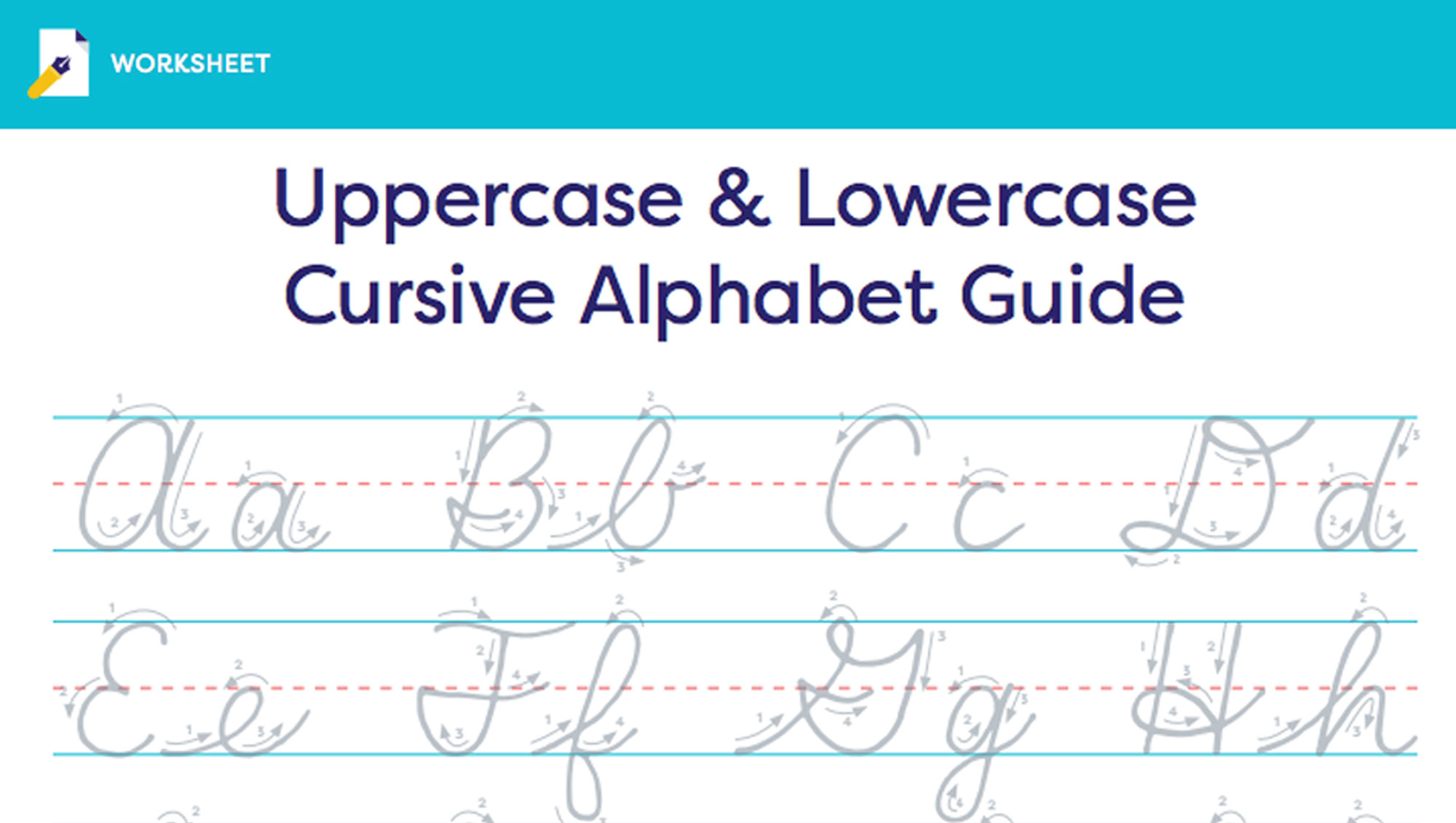 Upper And Lowercase Cursive Letters Printable