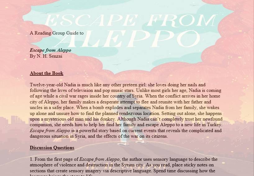 Escape from Aleppo Discussion Guide