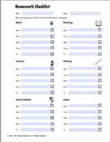 Homework Checklist