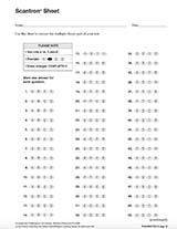 scantron sample printable Test Scantron® Sheets TeacherVision scantron sample printable Test Scantron® Sheets TeacherVision