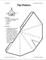 Tipi Pattern Printable K 2nd Grade Teachervision
