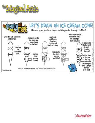 Learn to Draw Activity: Ice Cream Cone