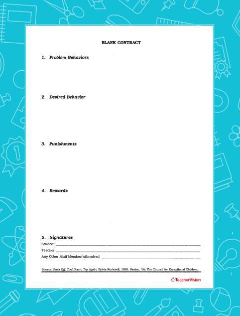 free-printable-behavior-contracts-printable-templates