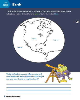 TinkerActive Science Activity Lesson: Earth and the Solar System (Grade 1)