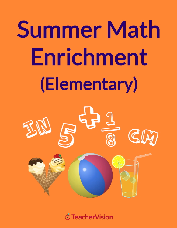 TeacherVision Summer Math Enrichment Packet for Elementary Grades