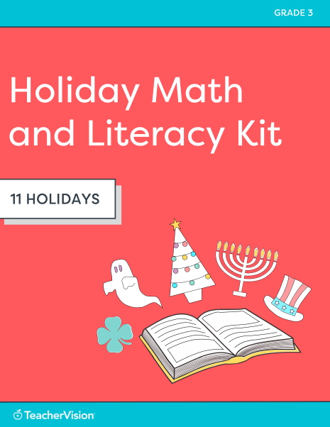 Grade 3 Holiday Math and Literacy Kit