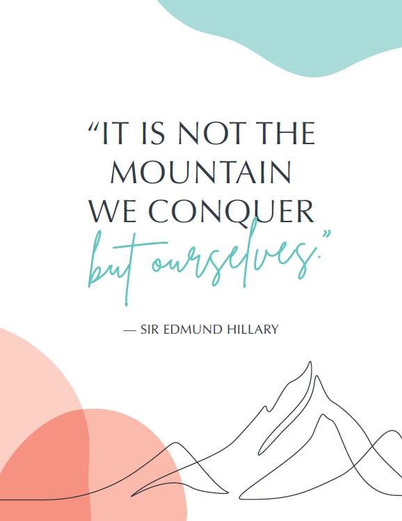 Sire Edmund Hillary Quote | Printable Poster