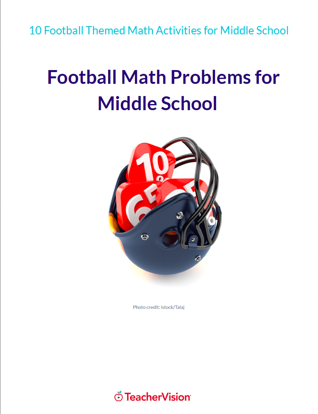 Football Math Problems for Middle School
