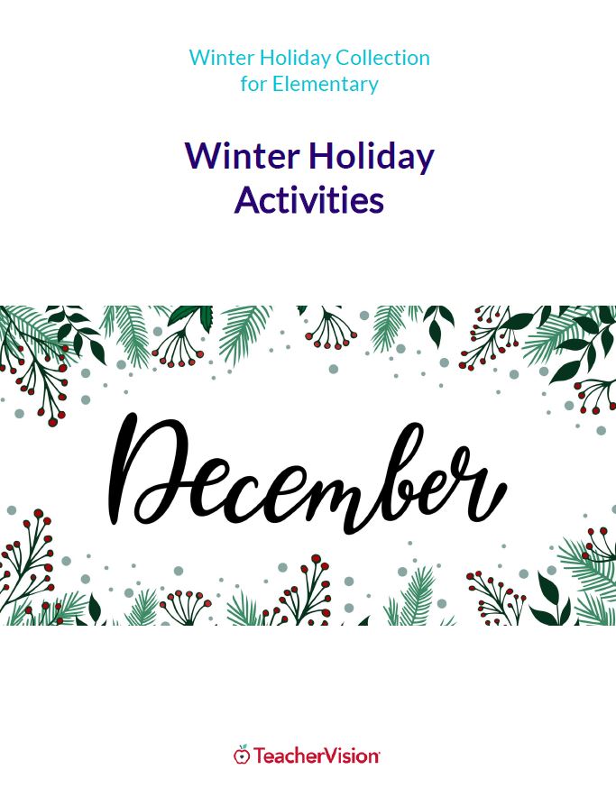 Winter holiday activities for elementary students