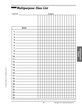 Multipurpose Class List