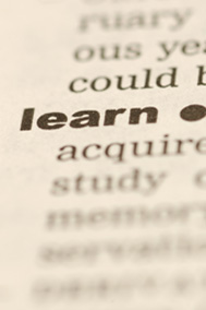 Word "Learn" in dictionary