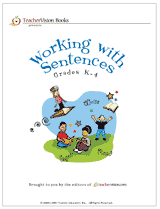 Working with Sentences Printable Book (K-4)