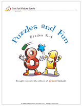 Math Puzzles & Fun Printable Book (K-4)