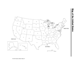 U.S. Map with Distance Key