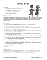 Family Tree Organization Chart - PowerPoint Presentation Project for Students