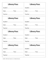 Library Pass (8 per sheet)