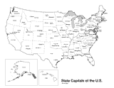 U.S. Map with State Capitals