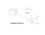 Massachusetts State Map with Physiography