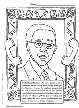 Lewis Howard Latimer Coloring Page