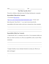 What Makes Your Hive Thrive? Worksheet