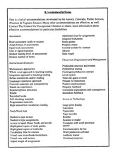 Effective Accommodations for Students with IEPs