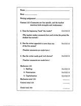 Writing Assignment Rubric