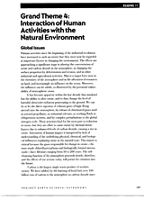 Interaction of Human Activities with the Natural Environment