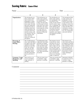 Scoring Rubric: Cause-Effect