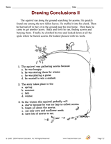 drawing conclusions ii printable 2nd 3rd grade teachervision