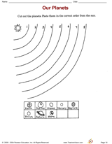 Our Planets Printable (1st Grade) - TeacherVision