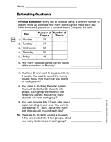 Estimating Quotients (Gr. 3)