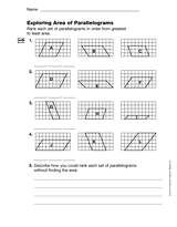 Exploring Area of Parallelograms (Gr. 5)