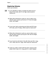 Exploring Volume (Gr. 5)