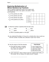 Exploring Multiplication of Whole Numbers by Fractions (Gr. 5)