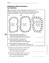 Multiplying Whole Numbers by Fractions (Gr. 5)