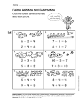 Relate Addition and Subtraction (Gr. 1)