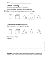 Geometry and Fractions: Critical Thinking (Gr. 2)