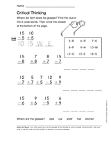 Using Addition and Subtraction: Critical Thinking (Gr. 2)