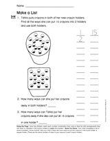 Make a List 1 (Gr. 2)