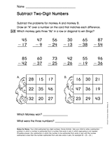 Subtract Two-Digit Numbers (Gr. 2)