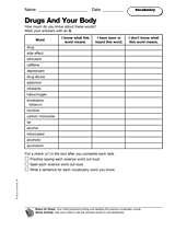 Drugs and Your Body: Vocabulary