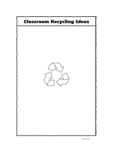 Classroom Recycling Ideas