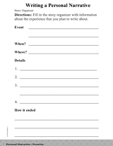 Essay organizer worksheet