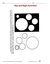 Day and Night Activities Printable (2nd - 3rd Grade) - TeacherVision