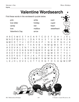 Valentine Word Search I