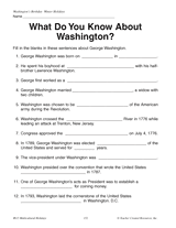 What Do You Know About Washington?