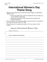 International Women's Day Theme Song